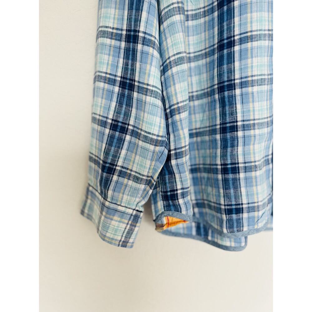 Report Collection Linen Blend Button Down Shirt S… - image 4